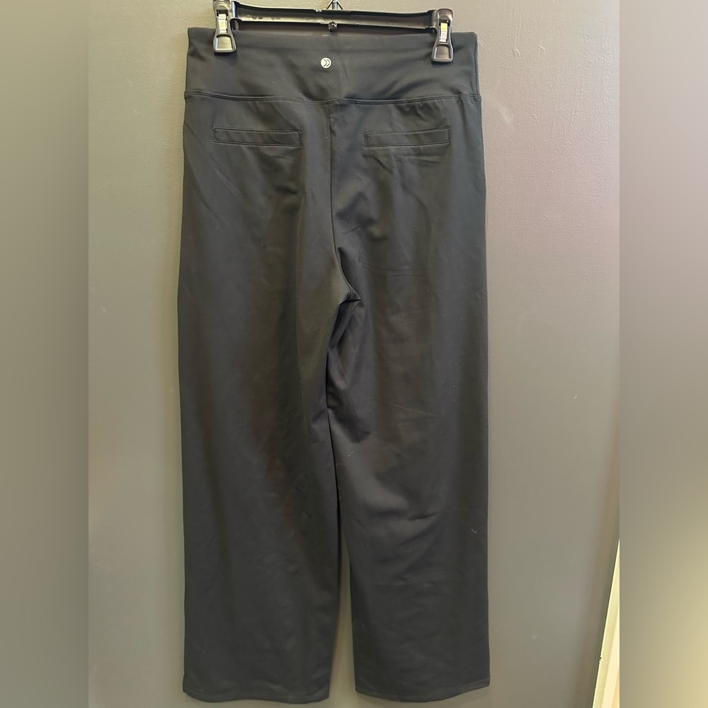 Wide Leg Stretch Pants | Yoga Pants | Pockets | High Waisted | Medium | NWT - Picture 4 of 7
